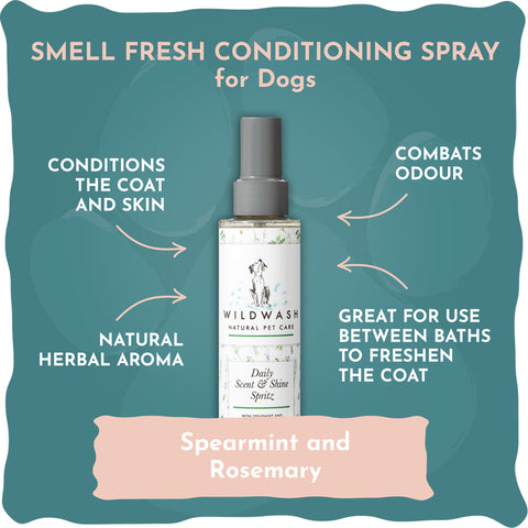 WildWash Pet Smell Fresh Spritz 150ml - Frische und Glanzspray